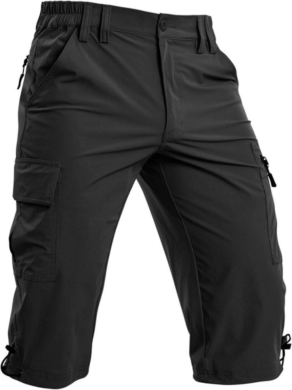 Men's Quick-Dry Cargo Long Shorts - 3/4 Length Hiking & Outdoor Essentials